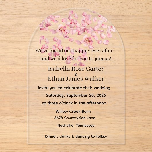 Einladung zur Hochzeit (Vorderseite)