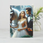 Einladung zur Hochzeit (Stehend Vorderseite)