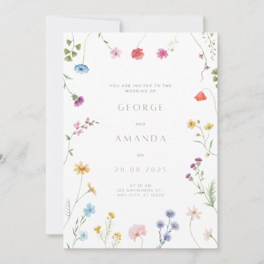 Einladung zur Hochzeit (Vorderseite)