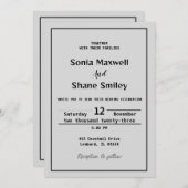 Einladung zur Hochzeit (Vorne/Hinten)