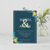 Einladung zur Hochzeit (Stehend Vorderseite)