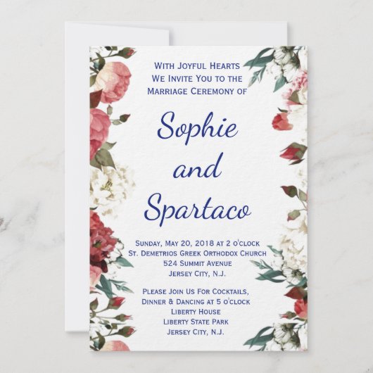 Einladung zur Hochzeit (Vorderseite)