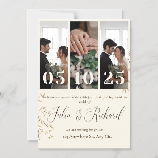 Einladung zur Hochzeit (Vorderseite)