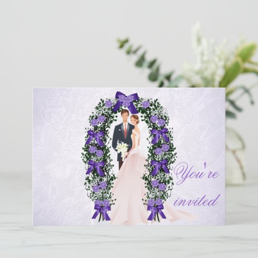 Einladung zur Hochzeit (Stehend Vorderseite)