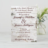 Einladung zur Hochzeit (Stehend Vorderseite)