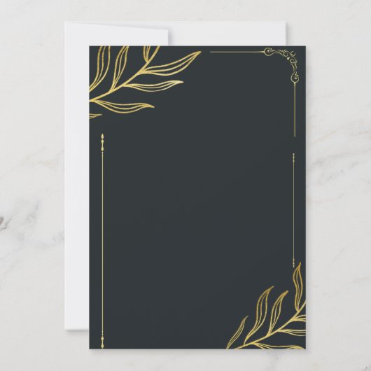 Einladung zur Hochzeit (Rückseite)