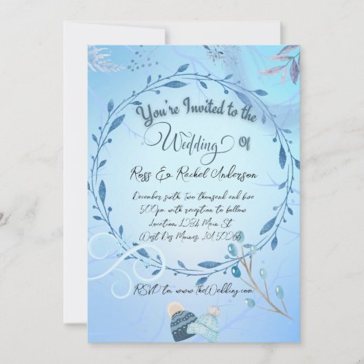 Einladung zur Hochzeit (Vorderseite)