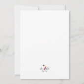 Einladung zur Hochzeit (Rückseite)