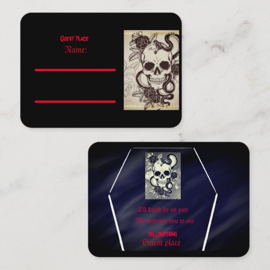 Einladung zur Hochzeit (Vorne/Hinten)