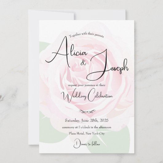 Einladung zur Hochzeit (Vorderseite)