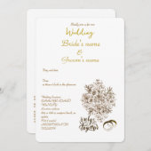 Einladung zur Hochzeit (Vorne/Hinten)