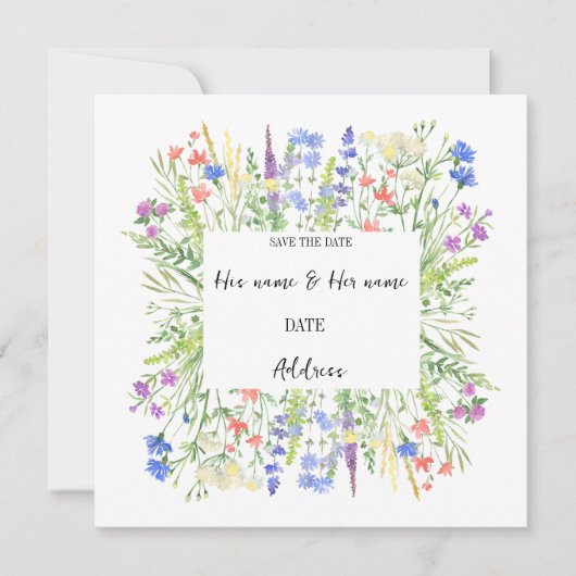 Einladung zur Hochzeit (Vorderseite)