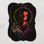 Einladung zur Hochzeit (Vorne/Hinten)