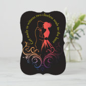 Einladung zur Hochzeit (Stehend Vorderseite)