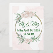 Einladung zur Hochzeit (Vorne/Hinten)