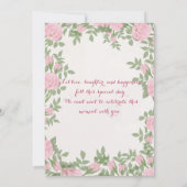 Einladung zur Hochzeit (Rückseite)