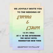 Einladung zur Hochzeit (Vorne/Hinten)
