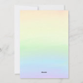 Einladung zur Hochzeit (Rückseite)