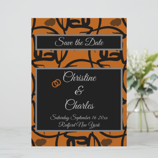 Einladung zur Hochzeit (Stehend Vorderseite)