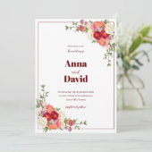 Einladung zur Hochzeit (Stehend Vorderseite)