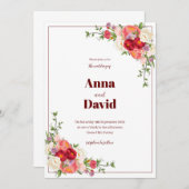 Einladung zur Hochzeit (Vorne/Hinten)