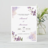 Einladung zur Hochzeit (Stehend Vorderseite)