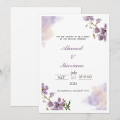 Einladung zur Hochzeit (Vorne/Hinten)