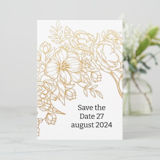 Einladung zur Hochzeit (Stehend Vorderseite)