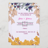 Einladung zur Hochzeit (Vorne/Hinten)