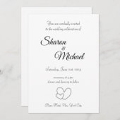 Einladung zur Hochzeit (Vorne/Hinten)