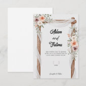 Einladung zur Hochzeit (Vorne/Hinten)