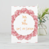 Einladung zur Hochzeit (Stehend Vorderseite)