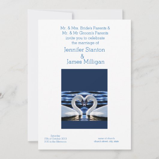 Einladung zur Hochzeit (Vorderseite)