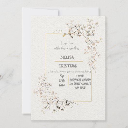 Einladung zur Hochzeit (Vorderseite)