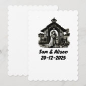 Einladung zur Hochzeit (Vorne/Hinten)