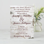 Einladung zur Hochzeit (Stehend Vorderseite)