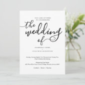 Einladung zur Hochzeit (Stehend Vorderseite)