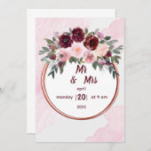 Einladung zur Hochzeit (Vorne/Hinten)