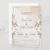 Einladung zur Hochzeit (Vorne/Hinten)