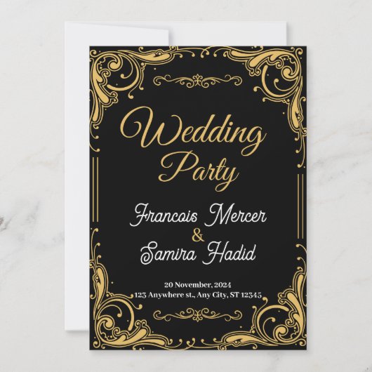 Einladung zur Hochzeit (Vorderseite)