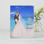 Einladung zur Hochzeit (Stehend Vorderseite)