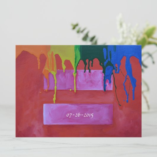 Einladung zur Hochzeit (Stehend Vorderseite)