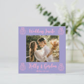 Einladung zur Hochzeit (Stehend Vorderseite)