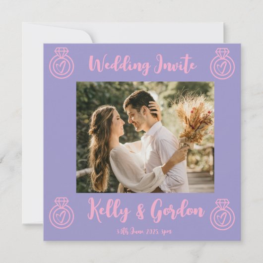 Einladung zur Hochzeit (Vorderseite)