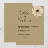 Einladung zur Hochzeit (Vorne/Hinten)