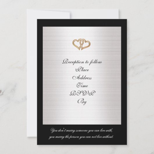 Einladung zur Hochzeit (Rückseite)