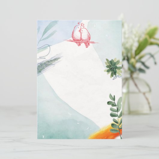 Einladung zur Hochzeit (Stehend Vorderseite)