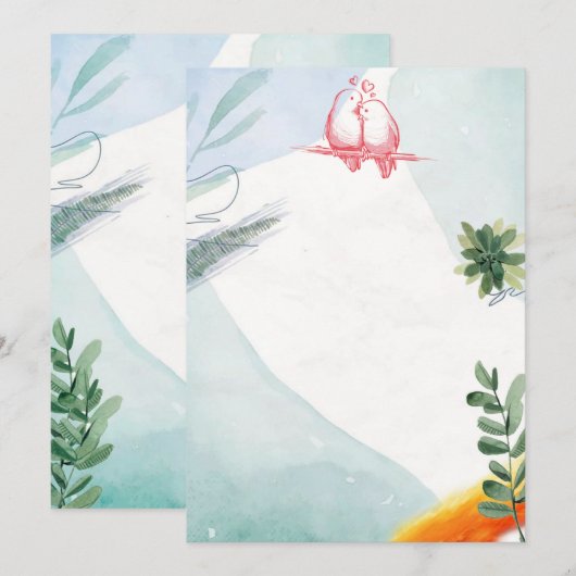 Einladung zur Hochzeit (Vorne/Hinten)