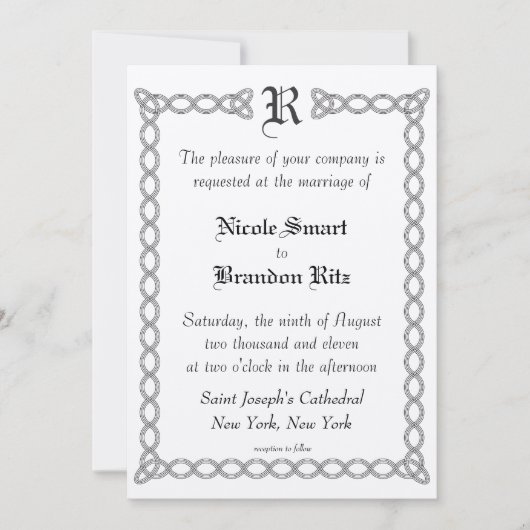 Einladung zur Hochzeit (Vorderseite)