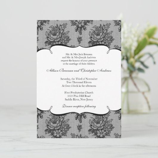 Einladung zur Hochzeit (Stehend Vorderseite)